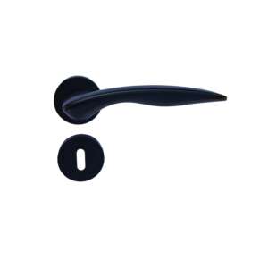 Flair Körrozettás Fekete Szín BB ajtókilincs szett, fekete, modern design - Perfekto