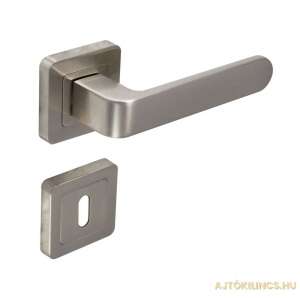 Rico Négyzetrozettás Szatén Króm Felület PZ door handle, satin chrome finish - Door Knobs & Handle