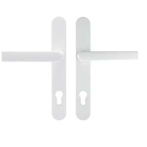 White door handle with keyhole, Noel brand - Perfekto
