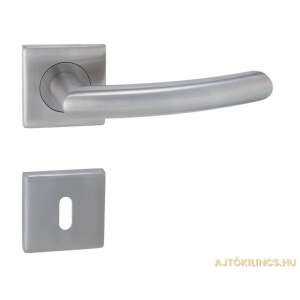 Gina Din Fix Csapos Négyzetrozettás Rozsdamentes Inox WC door handle - Perfekto
