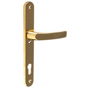 Hero Oval Safety Brass Door Handle 92 mm PZ - Perfekto