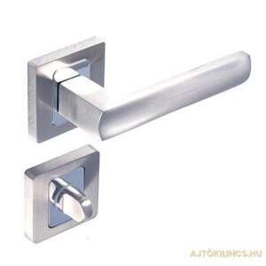 Maffia Négyzetrozettás Szatén Króm Felület WC door handle, satin chrome finish - Door Knobs & Handle