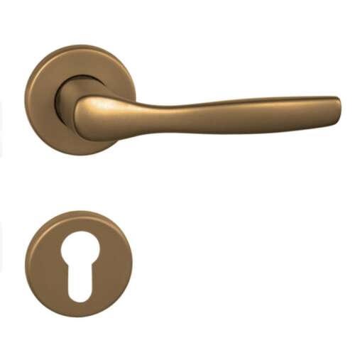 Cala Körrozettás F4 Alu Bronz PZ door handle, bronze finish