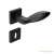 Black Oval Square Rosette BB Door Handle 92702267