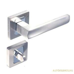 Maffia Négyzetrozettás Szatén Króm Felület PZ door handle, satin chrome finish - Domino