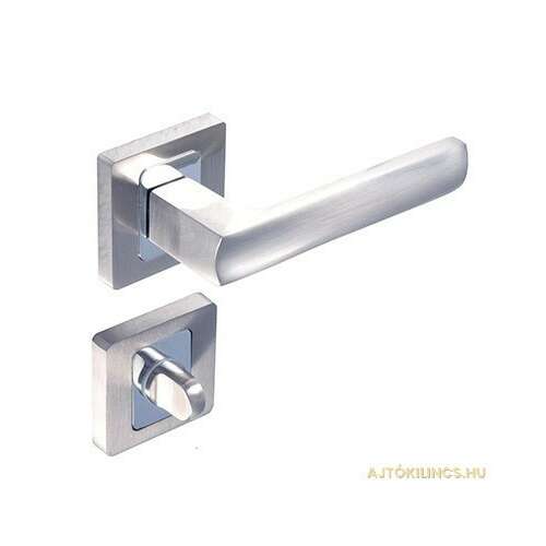 Maffia Négyzetrozettás Szatén Króm Felület PZ door handle, satin chrome finish