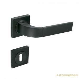 Fox Négyzetrozettás Antracit/Grafit Szürke BB door handle, black, square rosette, modern design - Domino