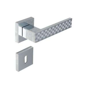 Chess "G13" fényes króm ajtókilincs garnitúra négyzet rozettával - Perfekto