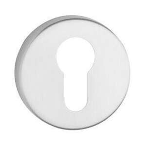 Rozsdamentes acél ajtó rozetta kulcslyukkal, 51 mm átmérő - Perfekto