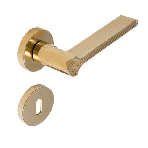 Art Deco G03 Réz BB door handle in gold finish