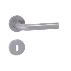 Lisa Stainless Steel Door Handle, Modern Minimalist Design, Satin Finish - Door Knobs & Handle