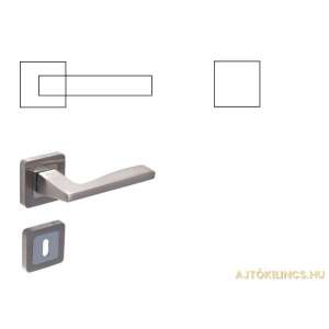 Trend Light Szatén  Négyzetrozettás Szatén Króm Felület WC  Gomb/Kilincs Kľučka dverí, chróm - Perfekto Gule a kľučky dverí