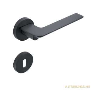 Mantis Körrozettás Fekete Szín BB door handle, black door handle, modern door handle, contemporary door handle, door hardware - Perfekto