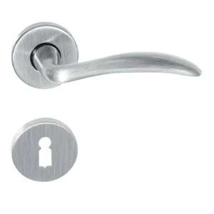 Olive Körrozettás Szatén Króm Felület WC door handle, satin chrome finish - Open shutter