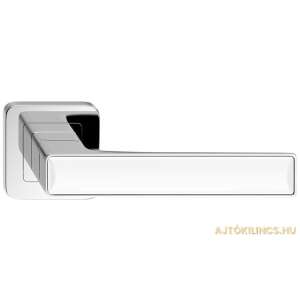 Chrome door handle with white insert - Construction & Renovation