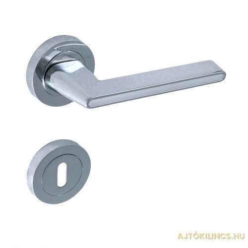 Ontario Fehér Variáció Fényes Króm WC door handle, chrome finish