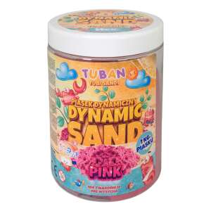 Tuban Dynamic Sand 1kg różowy, piasek kinetyczny dla dzieci - Zabawa na plaży