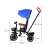 Tiny Bike 3-in-1 Tricycle with Canopy, Blue, side view with dimensions
