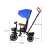 Tiny Bike 3-in-1 Tricycle with Canopy, Blue, side view with dimensions