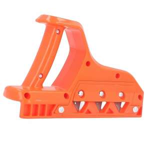 Narancssárga gipszkarton élvágó eszköz 10 trapéz alakú pengével, 45 és 60 fokos szögekhez - Gyalu