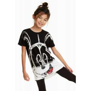 Desigual Mickey Egér Lány Póló - Fekete-Fehér 92705901 - Desigual