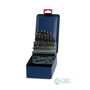 25 darabos HSS-E fúrókészlet fém dobozban, 1.0-13.0/0.5 mm, KE13 - Fúrók és csavarozó kiegészítő