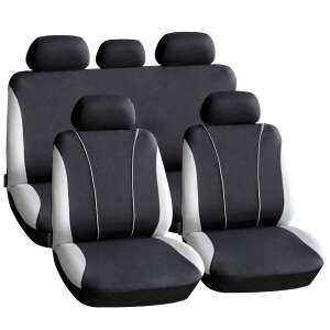 Carguard autós üléshuzat szett - szürke / fekete - 9 db-os 35122683 Háttámla- és ülőfelületvédő