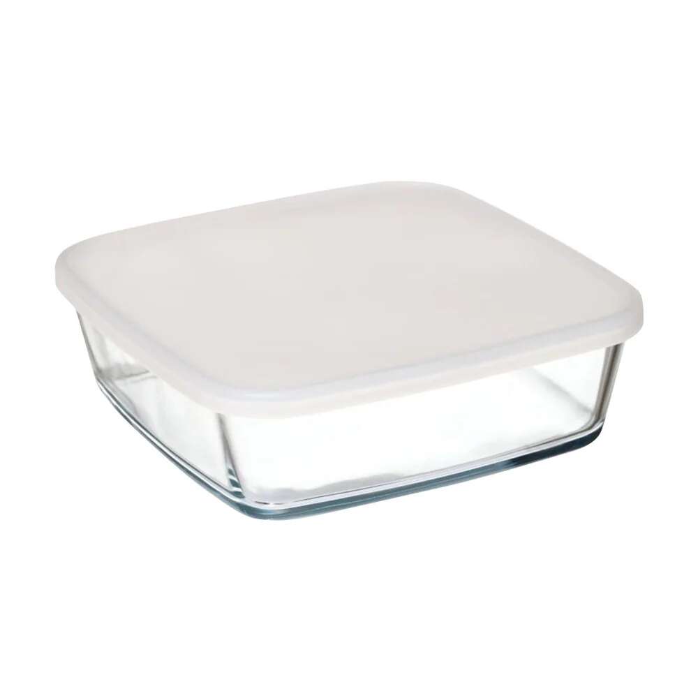 Simax 7466/D Square Ovenproof Glass Dish with Plastic Lid 1.7 L - Simax - Simax