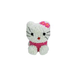 Hello Kitty rózsa plüss, 42cm, fehér és rózsaszín, ajándék ötlet - Ajándék ötlet Valentin-napra
