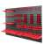 Botle Werkzeugwand mit 64 Haltern 115x78cm #schwarz-rot Werkzeugorganisator Wandmontage