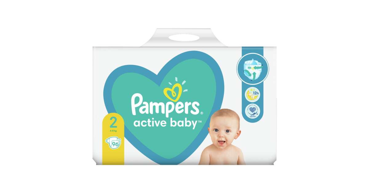 Pampers active baby store 4 giant pack