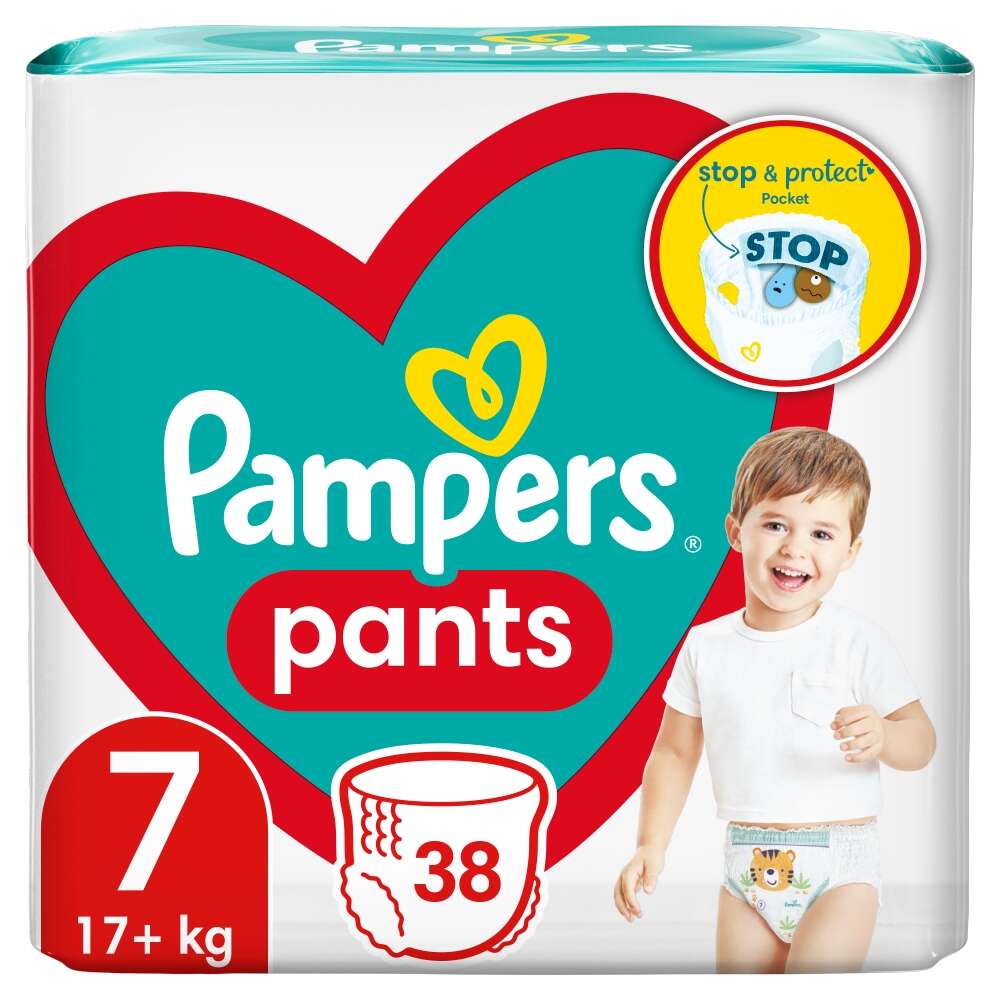 E-shop Pampers Pants Jumbo Pack 17+kg Junior 7 (38ks)