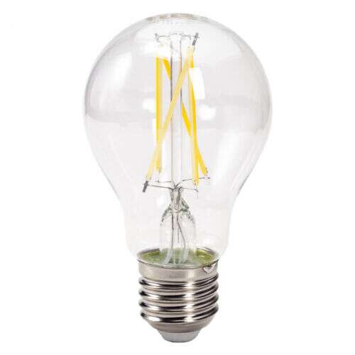 LED крушка Tesla Retro Filament, E27, 7W, 230V, 806lm, 4000K, 360°, прозрачна
