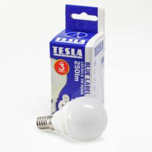 Tesla - LED minigömb, E14, 3W, 230V, 250lm, 3000K, 220° 49282527 