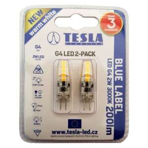 Tesla - LED izzó, G4, 2W, 12V DC, 200lm, 3000K, 360°, 2 db-os szett 49283253 