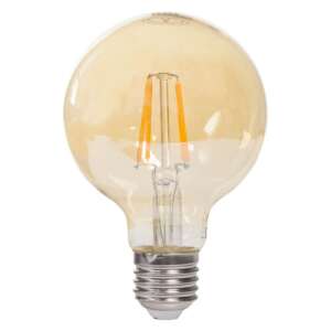 LED žiarovka Tesla Vintage Filament G95, 4W, 230V, 380lm, 2400K, E27, jantárová - Lampy&osvetlenie