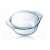 PYREX kerek hőálló üveg sütőtál fedővel  3,5 Literes  (2,5 l + 1 l)  35137374}