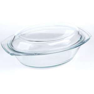 SIMAX Heat-Resistant Oval Dish with Lid 2.4 liter + 1.2 liter 35137420 - Kitchen & dining