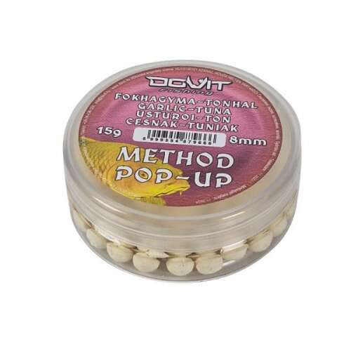 Dovit Method Pop-Up 8mm Fokhagyma-Tonhal Horgász Csalik - PopUp