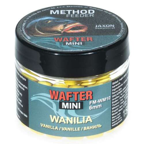 Jaxon Method Feeder Wafter Mini 6mm Vanília, 15g-os sárga horgászcsali - Wafter