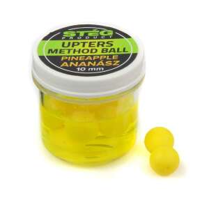 Stég Product Upter's Method Ball Ananász 10mm, 8 db/doboz, sárga, pontyhorgász csalizó golyó - Mesterséges horogravaló