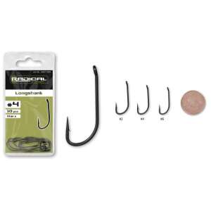 Radical Longshank #4 horgászhorgok, 10 darab - Feeder & pontyozó horog