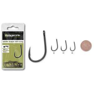 Radical Wide Gape Strong #4 horgászhorgok, 10 darabos csomag - Feeder & pontyozó horog
