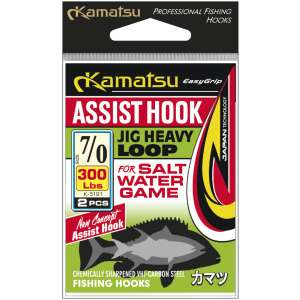 Kamatsu kamatsu assist hook jig heavy loop 11/0 400lbs 92728492 