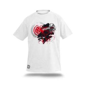 Mivardi horgászpóló, fehér, piros és fekete nyomattal, S méret - Póló