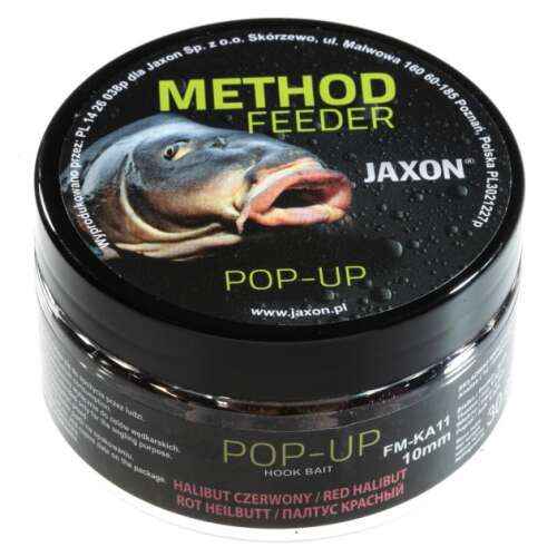 Jaxon Method Feeder Pop-Up Hook Bait, Red Halibut, 10mm, 30g - PopUp