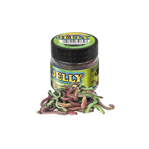 Benzár Jelly Baits Baby Worm műcsali zöld és piros színben - Mesterséges horogravaló