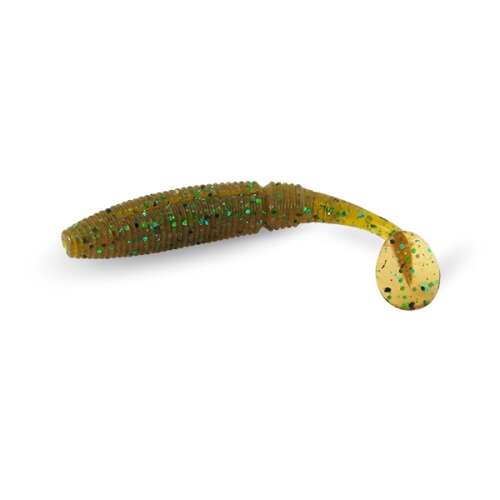 L-and-K Kick 7,5 cm-es gumicsali zöld színben csillámmal - Gumicsali és twister