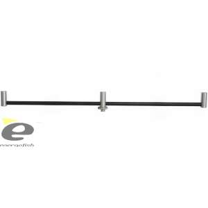 Buzz Bar 3 botos basic horgászbot tartó, fekete fém bottartó 3 bottal - Kereszttartó