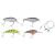 Set naluci artificiale FishEdge, 4 voblere crankbait, 2 strune verzi, cutie depozitare 92733462
